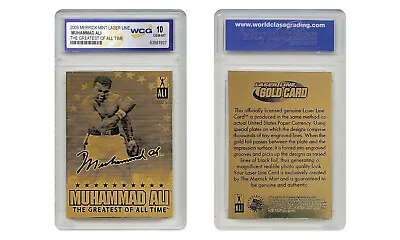 MUHAMMAD ALI 2009 Laser Line Gold Card Limited Signature Series - GEM MINT 10 • $13.95