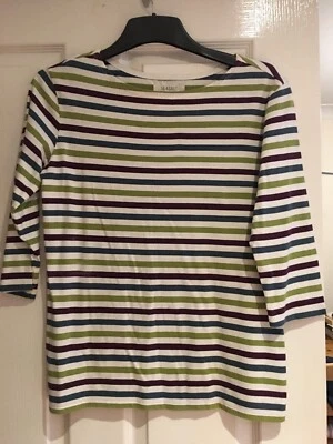 £6.99 • Buy Bnwot Seasalt Sailor Striped Organic Cotton Top Size 10