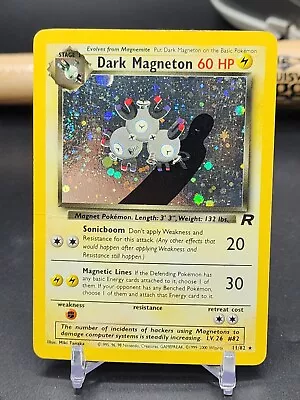 Dark Magneton 11/82 Pokemon TCG Team Rocket Holo Foil Rare Crease MP (CB) • $9.99
