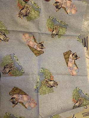 Michael Miller Cat Fabric New 12 X 32 Inches Remnant Left From Project Cotton • $6.99