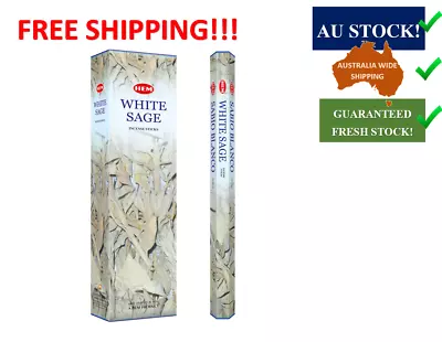 White Sage Tall / Jumbo Incense Sticks Hem [6 Pack = 60 Sticks]  • $31.95