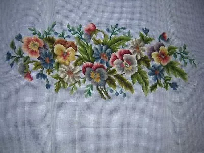 Preworked Floral Needlepoint Canvas Madeira Portugal • $39.99