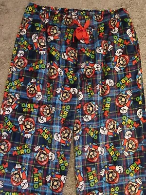 Super Mario Bros. Mens Soft Plush Lounge Pants • $29.99