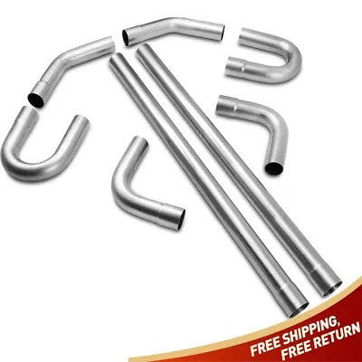 2 INCH Custom Exhaust Tubing Mandrel Bend Pipe Straight U-Bend 90° Kit 8PCS • $71.99