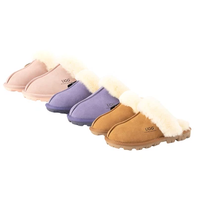 $53.19 • Buy UGG Slippers Womens Australian Sheepskin Wool Home Scuff Nonslip Water Resistant