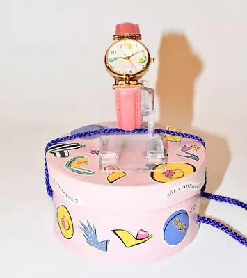 VTG 1994 Barbie 35th Anniversary Fossil Watch In Hat Box With COA Mint Rare • $99.97