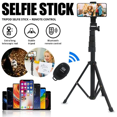 Universal Extendable Bluetooth Wireless Selfie Stick Tripod Foldable For IPhone • £15.95