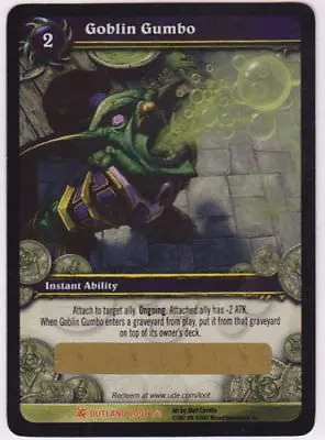 WOW TCG Goblin Gumbo LOOT CARD Unscratched Goblin Gumbo Kettle WOW IN GAME TOY • $24.99
