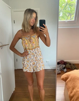 $80 • Buy Arnhem Honey Romper In Coconut Cream Size 6 