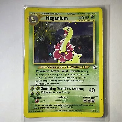 Pokémon TCG - Meganium - Neo Genesis Rare Holo - 11/111 • $24.95