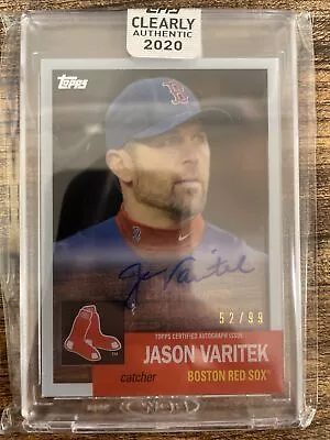 2020 Topps Clearly Authentic Jason Varitek Encased On Card  Auto #52/99 Red Sox • $44.99
