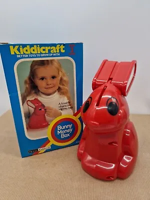 Vintage Kiddicraft Bunny Money BoxNew Unused IN Box 1980's Old Stock Cool Retro  • $96.78