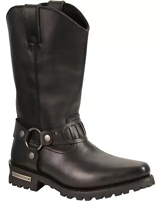 Milwaukee Leather Men's 11  Western Style Harness Boot Square Toe - Mbm9015 • $152.99