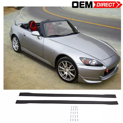 Fits 00-09 Honda S2000 Side Skirts Extensions Splitters Carbon Texture PP • $82.99