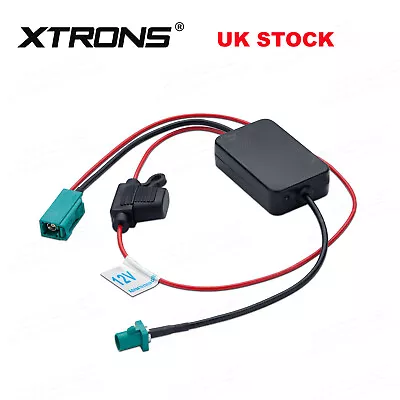 £13.89 • Buy UK Fakra Aerial Adaptor Car FM AM Radio Signal Booster Amplifier For VW BMW Audi