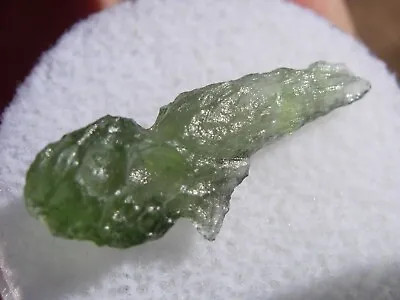 2.741 Carats 20mm MOLDAVITE From Czech Republic From Meteorite Impact With A COA • $18.99