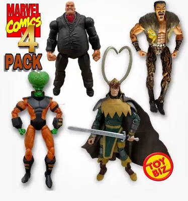 LOT-4 Marvel Legends KINGPIN (variant) Loki Sinister Six Leader(Brain) ToyBiz • $39.95