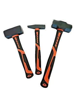 Huaqi Heavy Duty Club Octagon Chisel Hammer Soft Grip 3LB 2LB New Hand Tool UK • £9.15