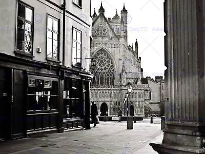 Photography Cityscape Exeter Devon England Cathedral Alley Print Poster Mp3304b • £11.99