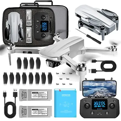 Drone 4K HD GPS Dual Camera RC Foldable Quadcopter Wifi W/Bag Photography Selfie • £169.99