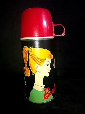 1962 THERMOS BARBIE COLLECTIBLE ~ No. #2025H LUNCH BOX ~ BY MATTEL • $45.49