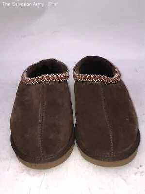 UGG Australia Mens Tasman Brown Suede Slip On Round Toe Clog Slippers Size US 11 • $11.50