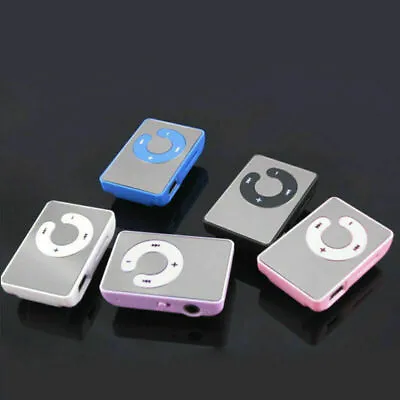 Mini Mirror Clip USB Digital Mp3 Music Player Card Support O1T7 ~ TF New US • $2