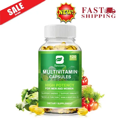 Multivitamin Capsules For Men & Women 120 Capsules - Vitamins And Minerals • $13.99