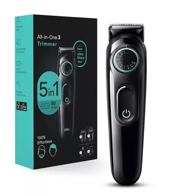 Black 3450 Men's Electric Grooming Kit 5-in-1 Beard And Hair Trimmer • $27.67