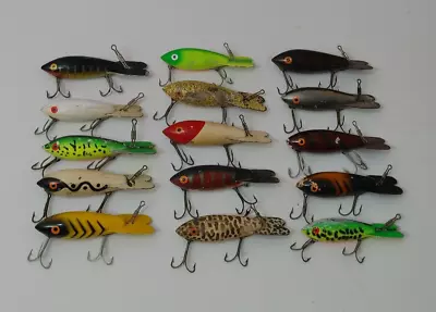 (15) Vintage Bomber Used Fisher Painter Beater Fishing Lures Lot Of 15 • $14.99