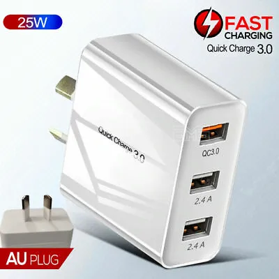 QC3.0 USB Ports Fast Charging Wall Charger Power Adapter For Apple IPhone IPad • $22.99