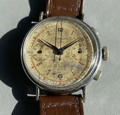 Vintage Ardath Chronograph Cal. Landeron 39 Wristwatch. 35.5mm • $559.50