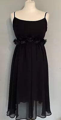 Miss Selfridge Black Dress Size 10 Black Lace Sheer • $6.85