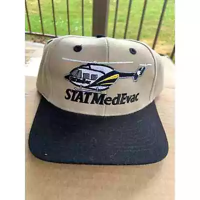 Vintage STAT MedEvac Hubschrauber Strapback Nissin Cap Baseball Cap • $22