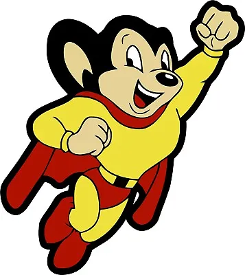 Mighty Mouse Right Vintage  Decal Sticker 3m Usa Truck Vehicle Window Superhero • $93.74