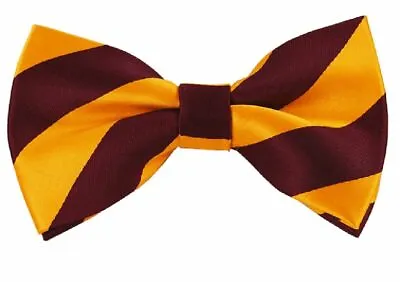 Manzini Neckwear® Men's College Stripe Adjustable Pre-Tied Bow Tie • $9.99