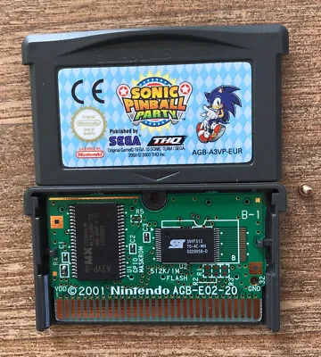 Sonic Pinball Party Advance Nintendo Gameboy Advance Game GENUINE! • £14.89