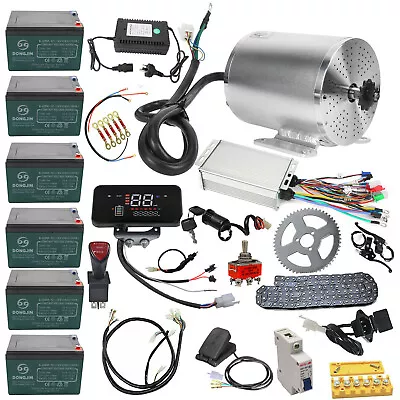 72V 3000W Brushless Electric Motor Controller Battery Pedal Go Kart Drift Trike • $681.32