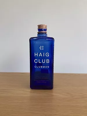 Haig Club “Clubman” Scotch Whisky - Empty Blue Glass Bottle - 700ml / 70cl • £6