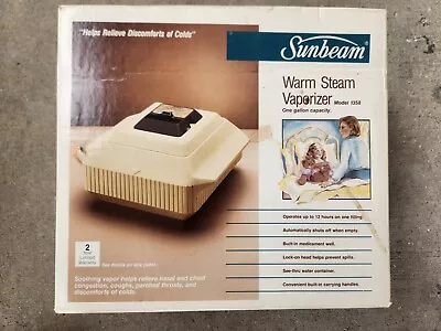 Sunbeam Warm Steam Vaporizer /  Humidifier Model 1358 Vintage 1 Gal. NEW Vintage • $24.99