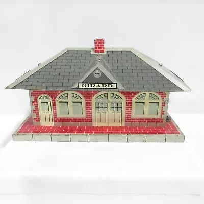 Marx Vintage O Gauge Tin Girard Train Station Made In Usa Free Shipping • $47.99