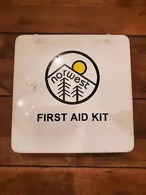 Vintage Metal Travel / Wall Mount Norwest First Aid Kit & Contents • $19.99