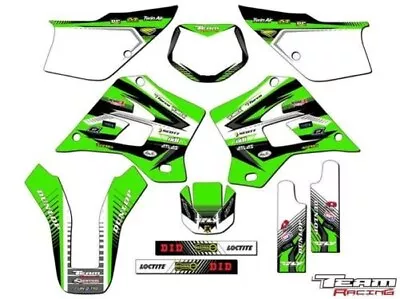 1995-2008 Kawasaki Kdx 200 220 Graphics Kit Decals 2007 2006 2005 2004 2003 2002 • £98.16