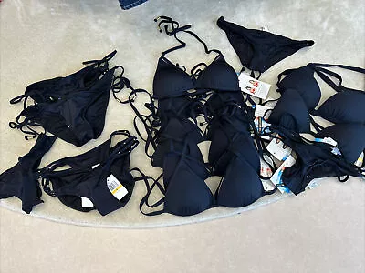 CC1 VODA SWIM LOT OF 15 Black Bikini RETAILS USD $800+ FREE SHIP W/AUCTION • $280