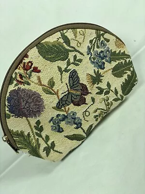 Signare Tapestry Carpet Floral Butterfly Cosmetic Makeup Bag Travel Purse • £8.99