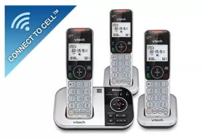 VTech VS112-3 DECT 6.0 Bluetooth 3 Handset Cordless Phone Answering System NEW! • $59.98