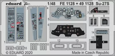 Eduard 1/48 Su-27S Interior Cockpit Photoetch Detail For Kitty Hawk Kit #FE1128 • $9.99