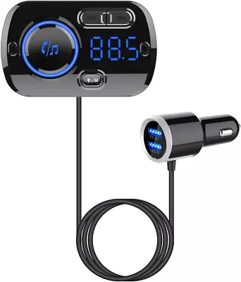 Bluetooth FM Transmitter For Car Wireless Radio Adapter Car Music Player Car Re • $32.99