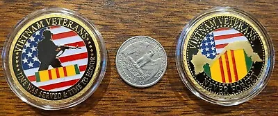 Vietnam Veterans Challenge Coin - Never Forget • $15.99