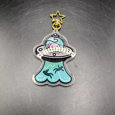 UFO Blowfish Acrylic Keychain • $7